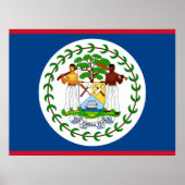 Vlag van Belize Poster (Voorkant)