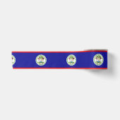 Vlag van Belize Satijnen Lint (Voorkant)