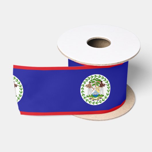 Vlag van Belize Satijnen Lint (Spoel)