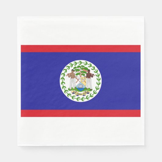 Vlag van Belize Servet (Voorkant)