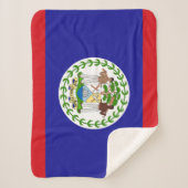 Vlag van Belize Sherpa Deken (Voorkant)