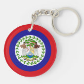 Vlag van Belize Sleutelhanger (Achterkant)