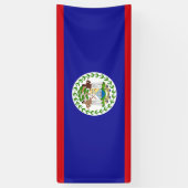 Vlag van Belize Spandoek (Verticaal)