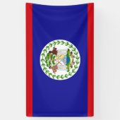 Vlag van Belize Spandoek (Verticaal)