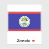 Vlag van Belize Sticker (Vel)