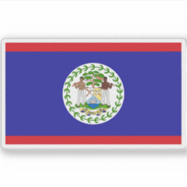 Vlag van Belize Sticker