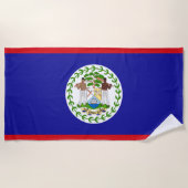 Vlag van Belize Strandlaken (Voorkant)