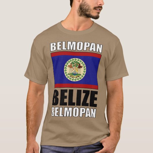 Vlag van Belize T-shirt (Voorkant)