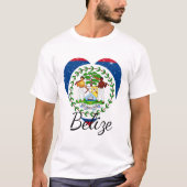 Vlag van Belize. T-shirt (Voorkant)