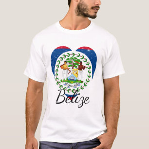 Vlag van Belize. T-shirt