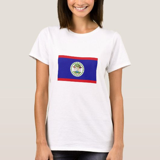 Vlag van Belize T-shirt (Voorkant)