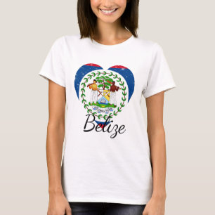 Vlag van Belize. T-shirt