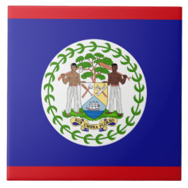 Vlag van Belize Tegeltje
