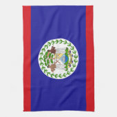 Vlag van Belize Theedoek (Verticaal)