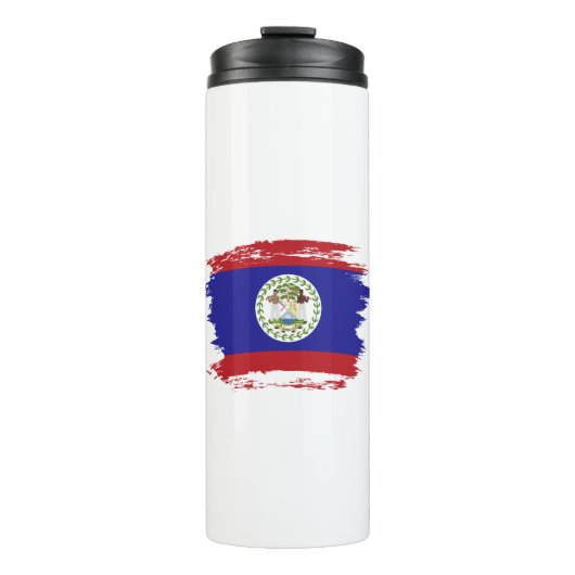 Vlag van Belize Thermosbeker (Voorkant)