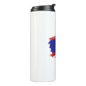 Vlag van Belize Thermosbeker (Gedraaid links)