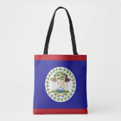 Vlag van Belize Tote Bag (Voorkant)