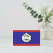 Vlag van Belize Visitekaartje (Staand voorkant)