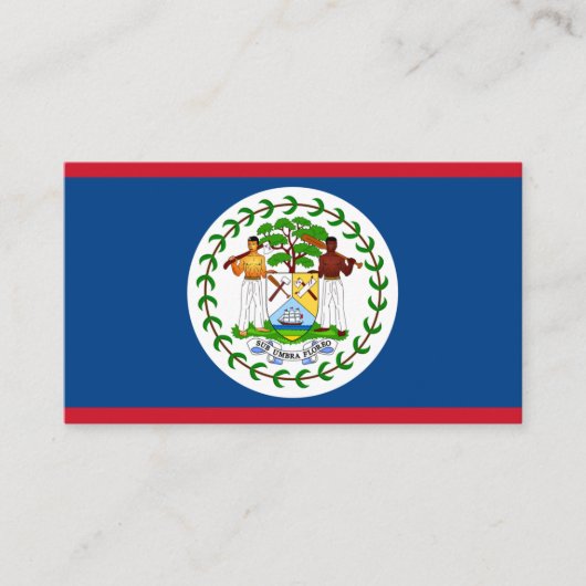 Vlag van Belize Visitekaartje (Voorkant)