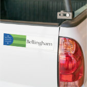 Vlag van Bellingham, bumpersticker voor Washington (Op Truck)