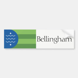 Vlag van Bellingham, bumpersticker voor Washington