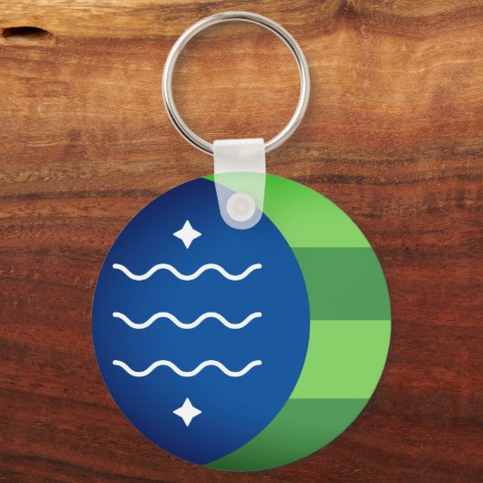 Vlag van Bellingham, Sleutelhanger Washington (Voorkant)