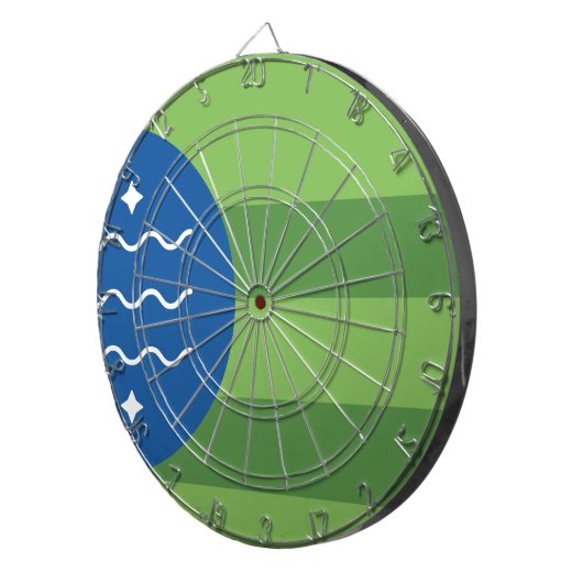 Vlag van Bellingham, Washington Dartbord (Voorkant Rechts)