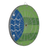 Vlag van Bellingham, Washington Dartbord (Voorkant Links)