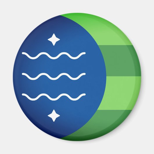 Vlag van Bellingham, Washington Magneet (Voorkant)