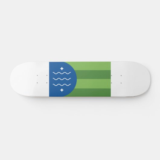 Vlag van Bellingham, Washington Persoonlijk Skateboard (Horizontaal)