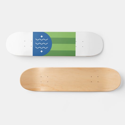 Vlag van Bellingham, Washington Persoonlijk Skateboard (Horizontaal)