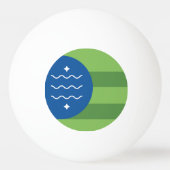 Vlag van Bellingham, Washington Pingpongbal (Voorkant)