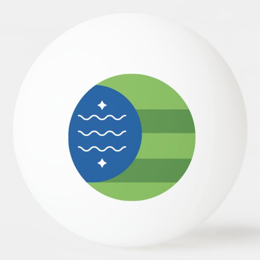 Vlag van Bellingham, Washington Pingpongbal (Achterkant)