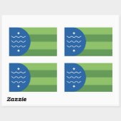 Vlag van Bellingham, Washington Rechthoekige Sticker (Vel)