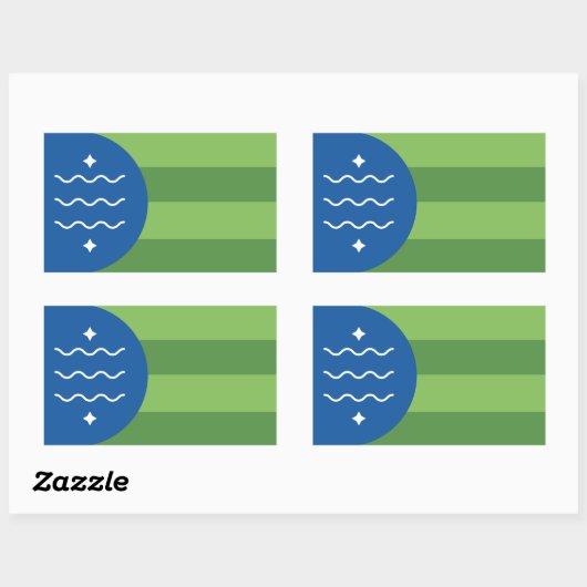 Vlag van Bellingham, Washington Rechthoekige Sticker (Vel)