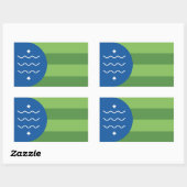 Vlag van Bellingham, Washington Rechthoekige Sticker (Vel)