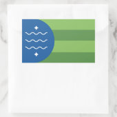 Vlag van Bellingham, Washington Rechthoekige Sticker (Tas)