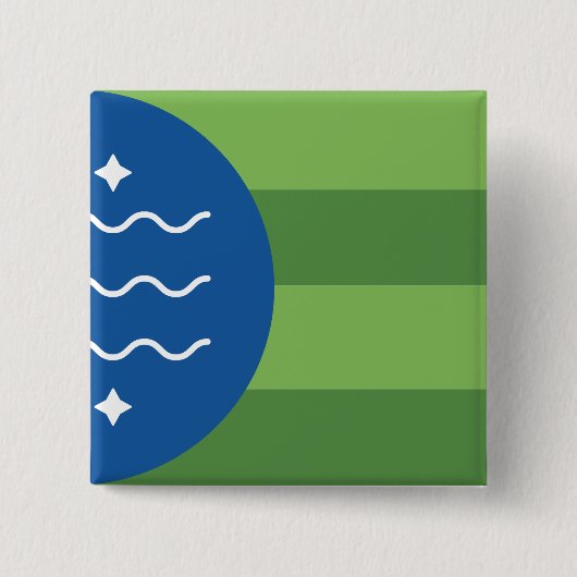 Vlag van Bellingham, Washington Vierkante Button 5,1 Cm (Voorkant)