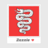 Vlag van Bellinzona, Zwitserland Sticker (Vel)