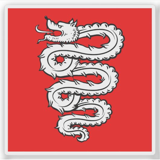 Vlag van Bellinzona, Zwitserland Sticker (Voorkant)