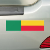Vlag van Benin (Afrika) Bumpersticker (Op auto)