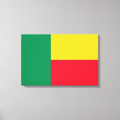 Vlag van Benin (Afrika) Canvas Afdruk (Voorkant)