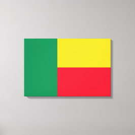 Vlag van Benin (Afrika) Canvas Afdruk