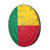 Vlag van Benin (Afrika) Dartbord (Voorkant Rechts)