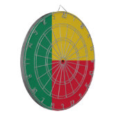 Vlag van Benin (Afrika) Dartbord (Voorkant Links)