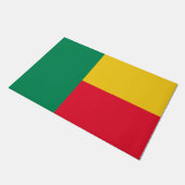 Vlag van Benin (Afrika) Deurmat (Schuin)