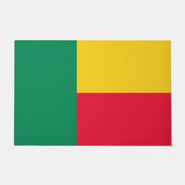 Vlag van Benin (Afrika) Deurmat (Voorkant)