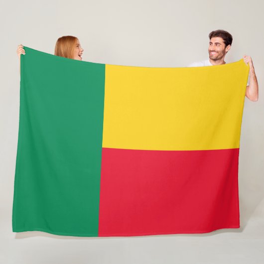 Vlag van Benin (Afrika) Fleece Deken (In situ)