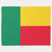 Vlag van Benin (Afrika) Fleece Deken (Voorkant (Horizontaal))