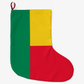 Vlag van Benin (Afrika) Grote Kerstsok (Voorkant)